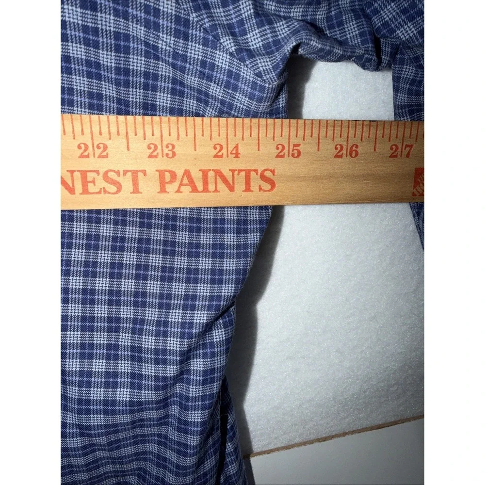 Polo Ralph Lauren Men's Blue Multi Plaid Print Classic Fit Button Front Shirt XL
